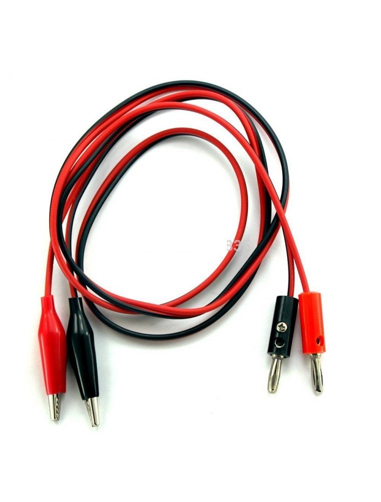 DC power supply Cable Red and Black Clip.