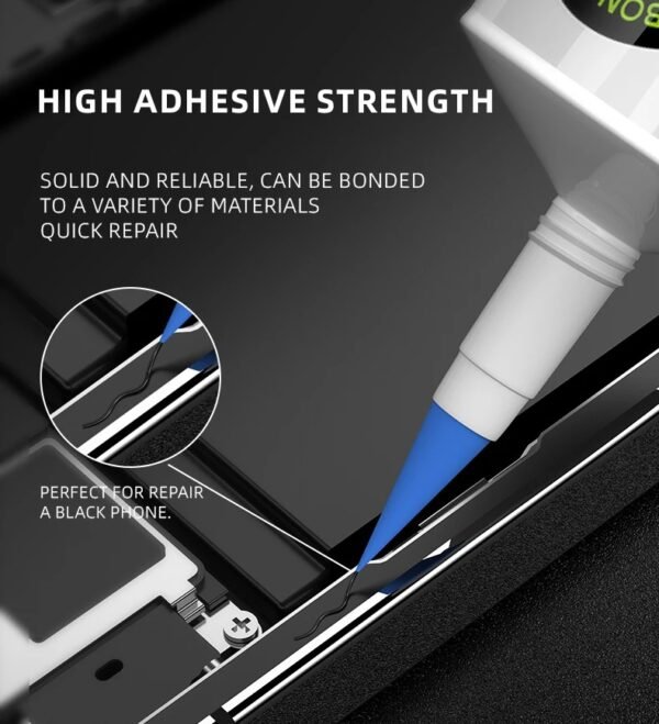 LUOWEI Carbon Glue for Apple iPhone and Android, Narrow Edge Screen Adhesive - Image 2