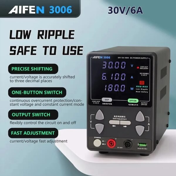 AIFEN 3006 DC Power Supply 30V/6A - Image 2
