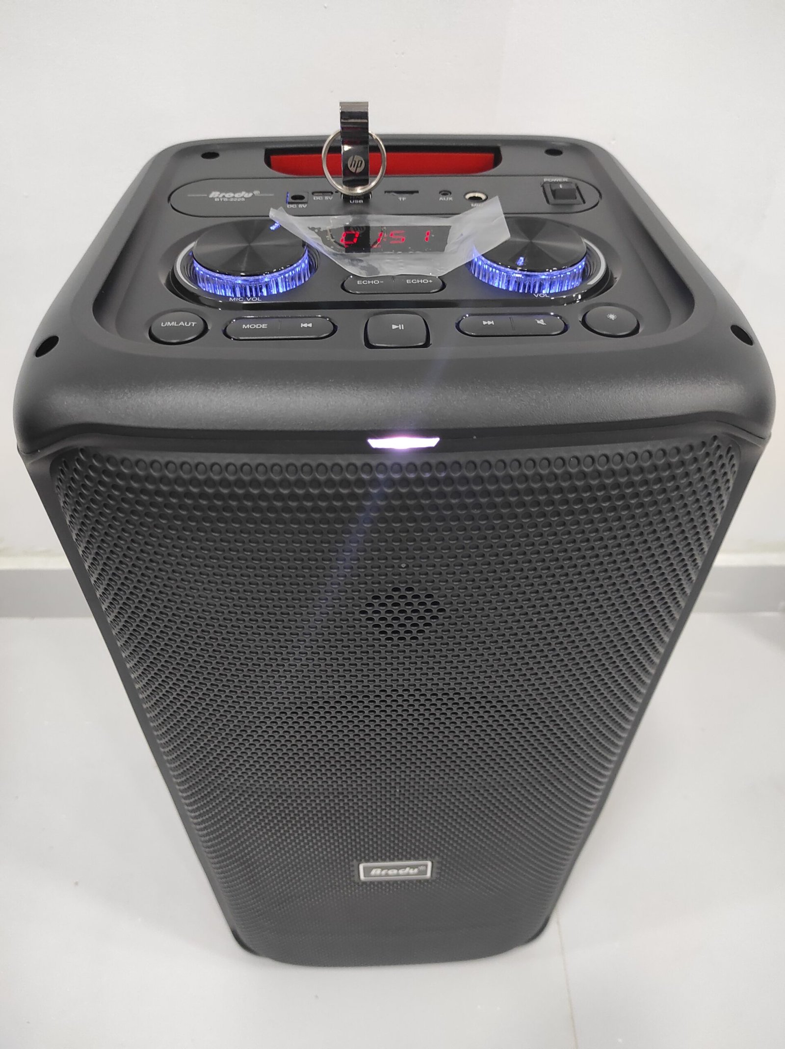 Brodu BTS-2225 Party Box Speaker - Dual 8inch Woofer - Image 2